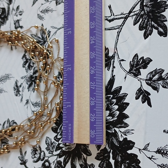 MONET Vintage Feminine Elegant Goldtone Mini Bead Multi-Strand Choker  Necklace - Picture 2 of 10